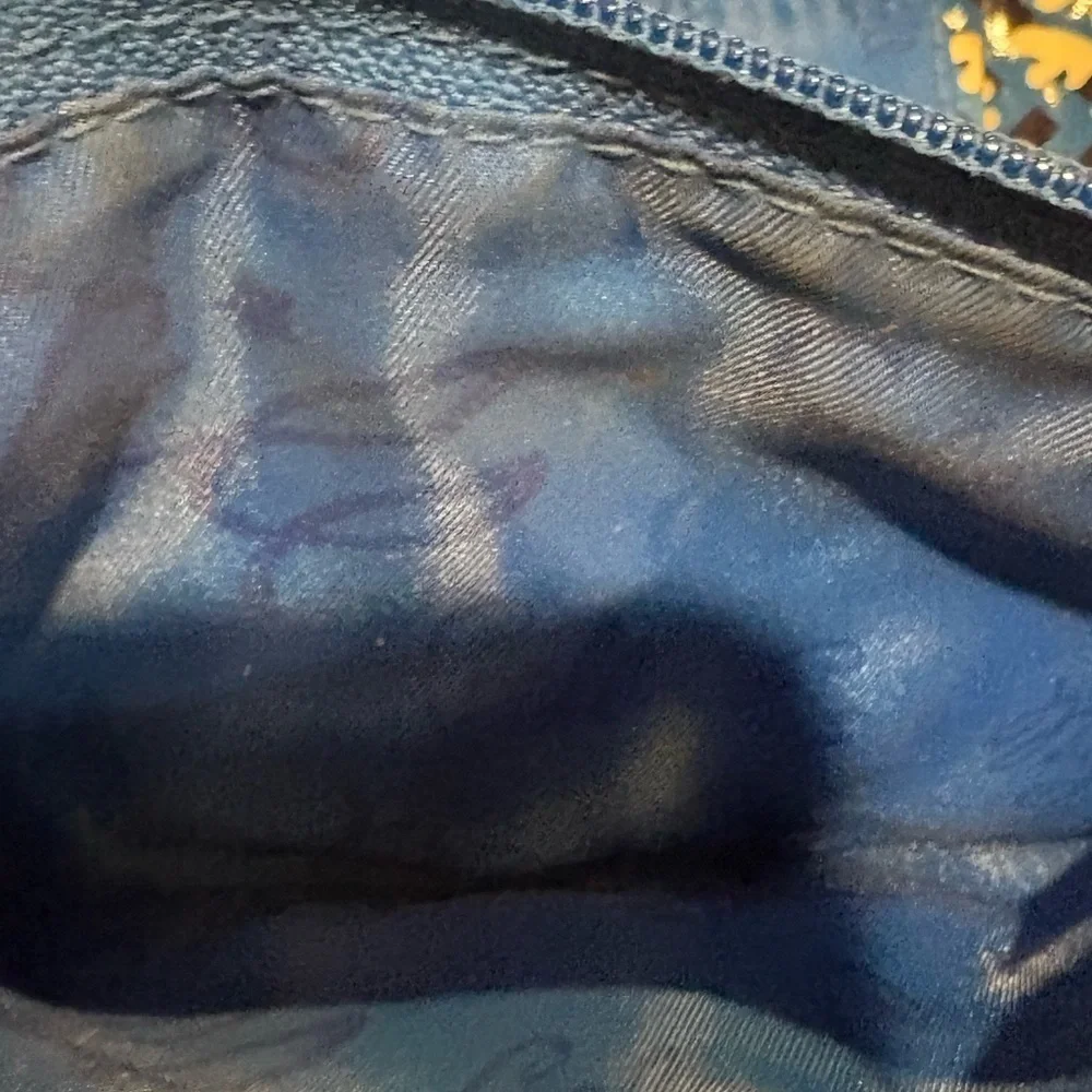Vera Bradley Twice as Nice Cosmetic Clutch Blue Lagoon FRILL
